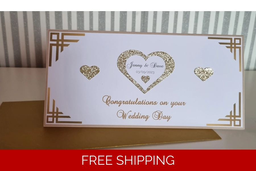 Personalised Wedding Gift Money/Voucher Wallet